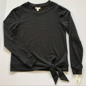 Maison Jules Black Pullover Sweater